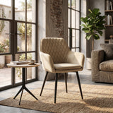 Chaise de salle à manger Laura - Velours beige