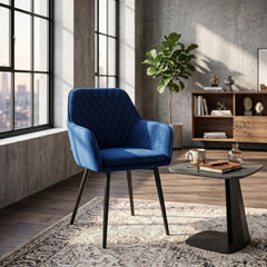 Laura Dining Chair - Blue Velvet