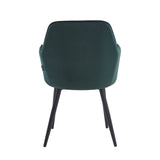 Laura Eetkamerstoel - Groen Velvet