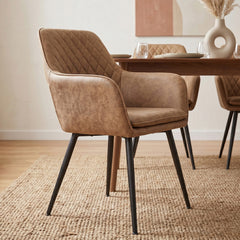 Chaise de salle à manger Laura – Microfibre sable
