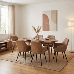 Chaise de salle à manger Laura – Microfibre sable