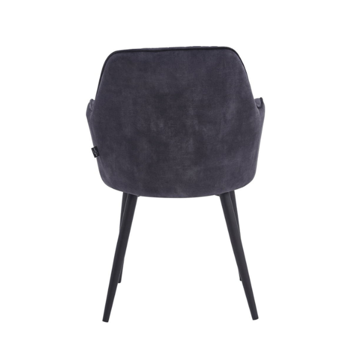 Chaise de salle à manger Laura - Velours Adore Gris