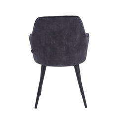 Laura Dining Chair - Grey Adore Velvet