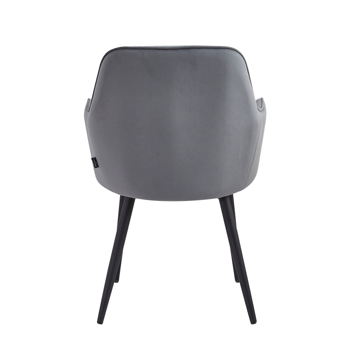 Chaise de salle à manger Laura - Velours gris