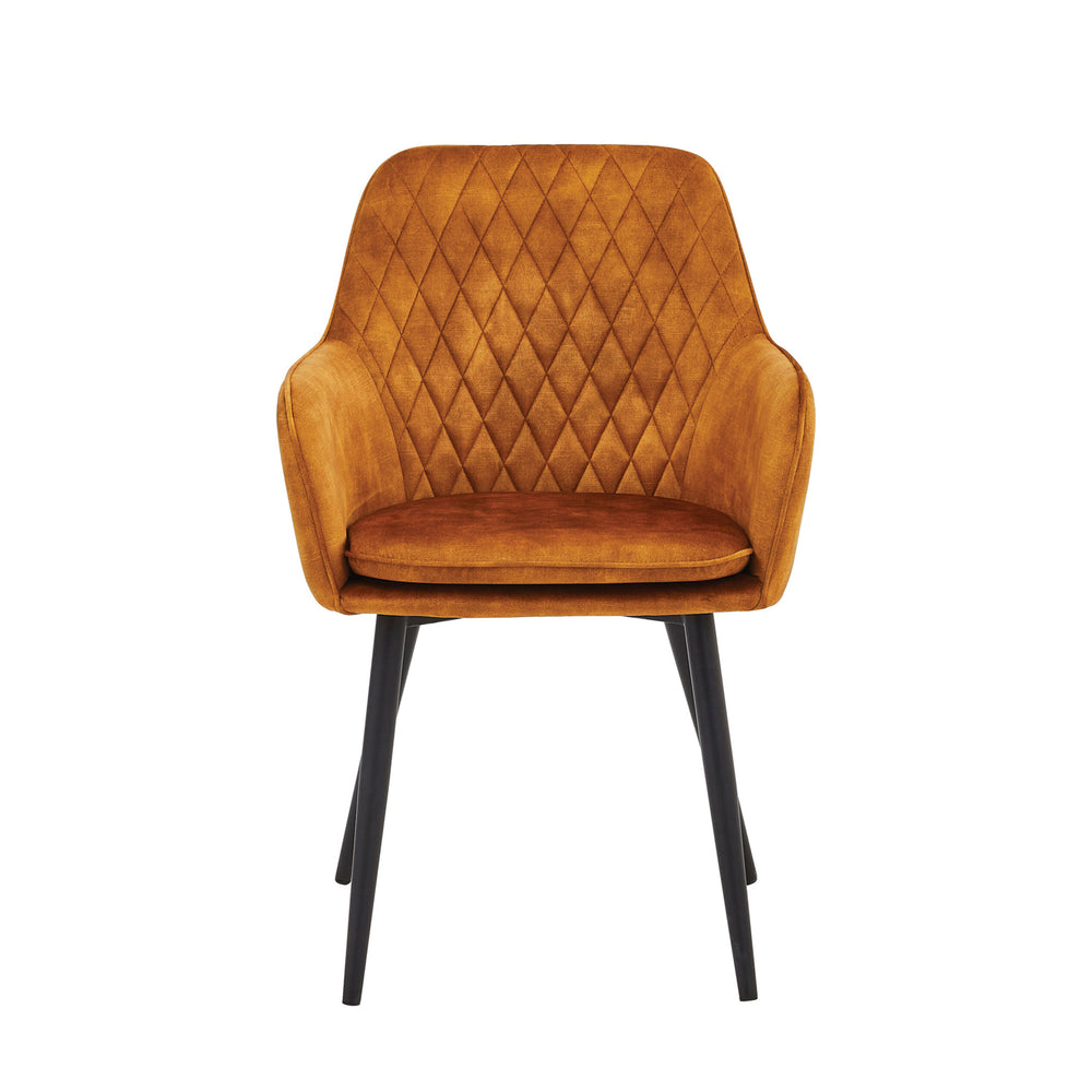 Chaise de salle à manger Laura - Velours Honey Adore