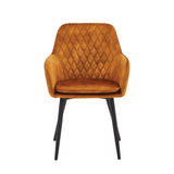Chaise de salle à manger Laura - Velours Honey Adore