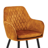 Chaise de salle à manger Laura - Velours Honey Adore