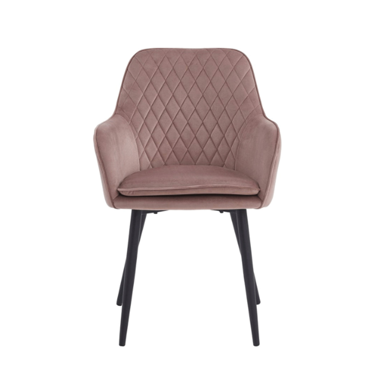 Chaise de salle à manger Laura - Velours rose