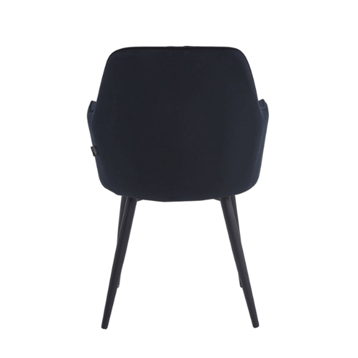Chaise de salle à manger Laura - Velours noir