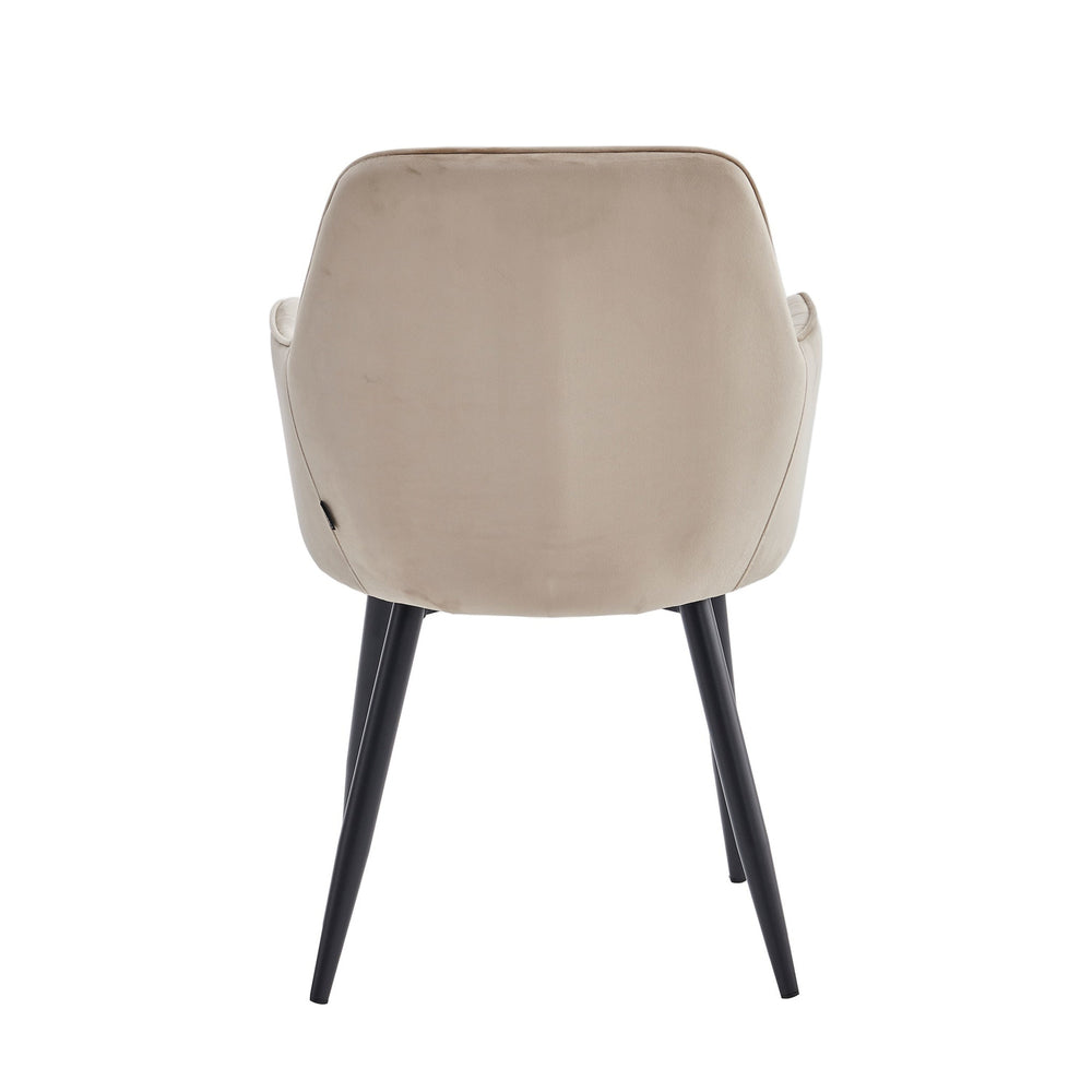 Lavinia Eetkamerstoel - Beige Velvet