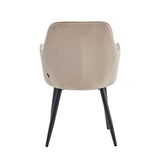 Lavinia Eetkamerstoel - Beige Velvet