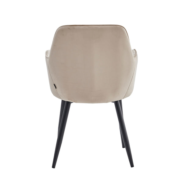Lavinia Eetkamerstoel - Beige Velvet