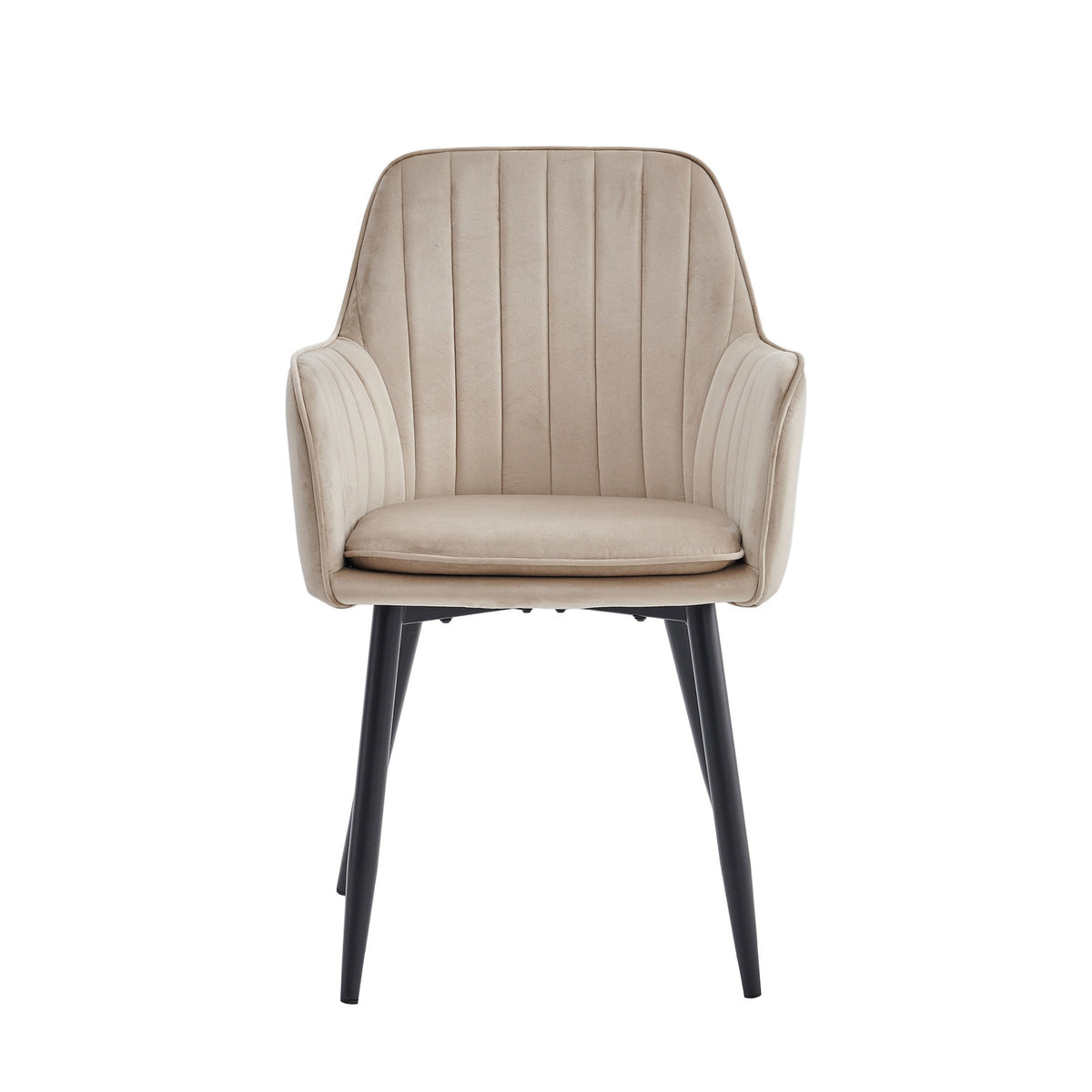 Lavinia Eetkamerstoel - Beige Velvet