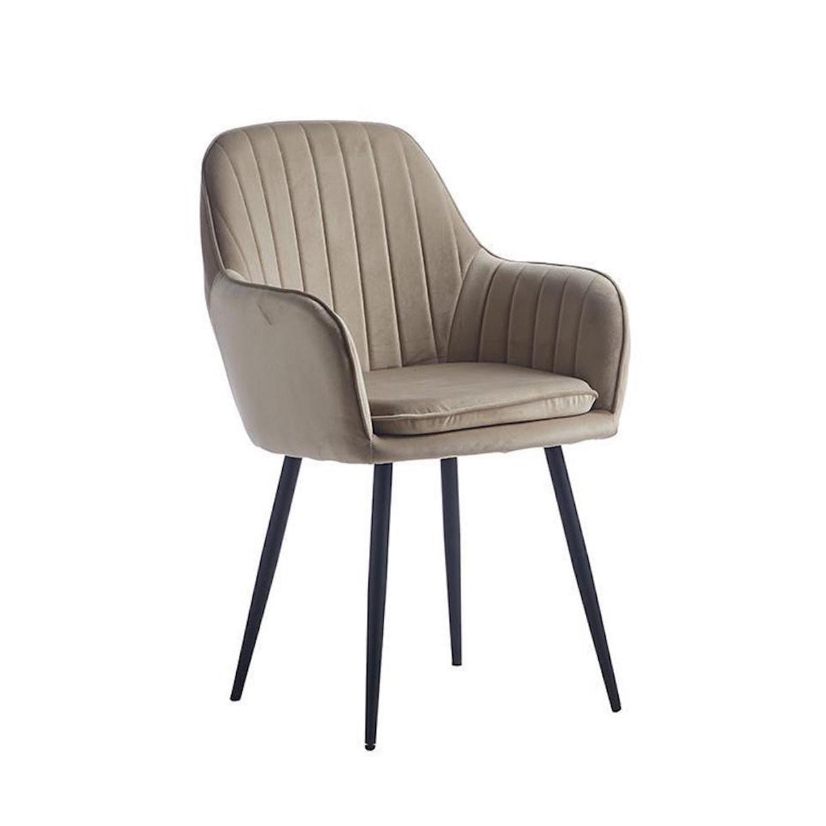 Lavinia Eetkamerstoel - Beige Velvet