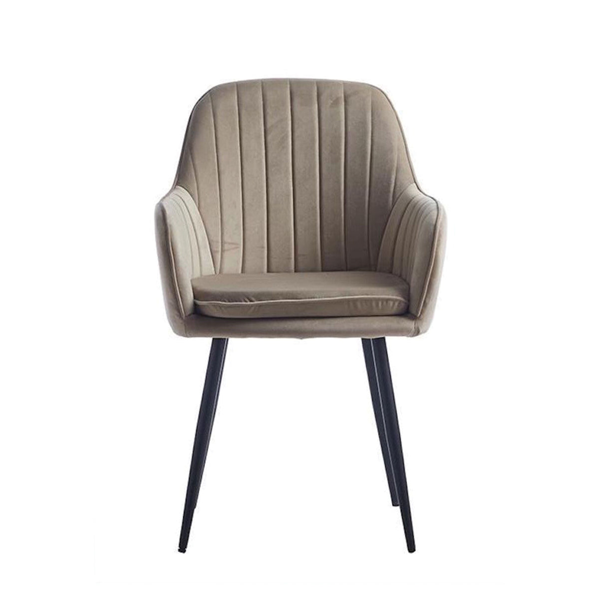 Chaise de salle à manger Lavinia - Velours beige
