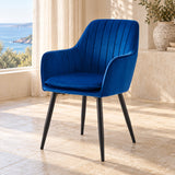 Lavinia Dining Chair - Blue Velvet