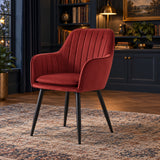 Lavinia Eetkamerstoel - Bordeaux Velvet