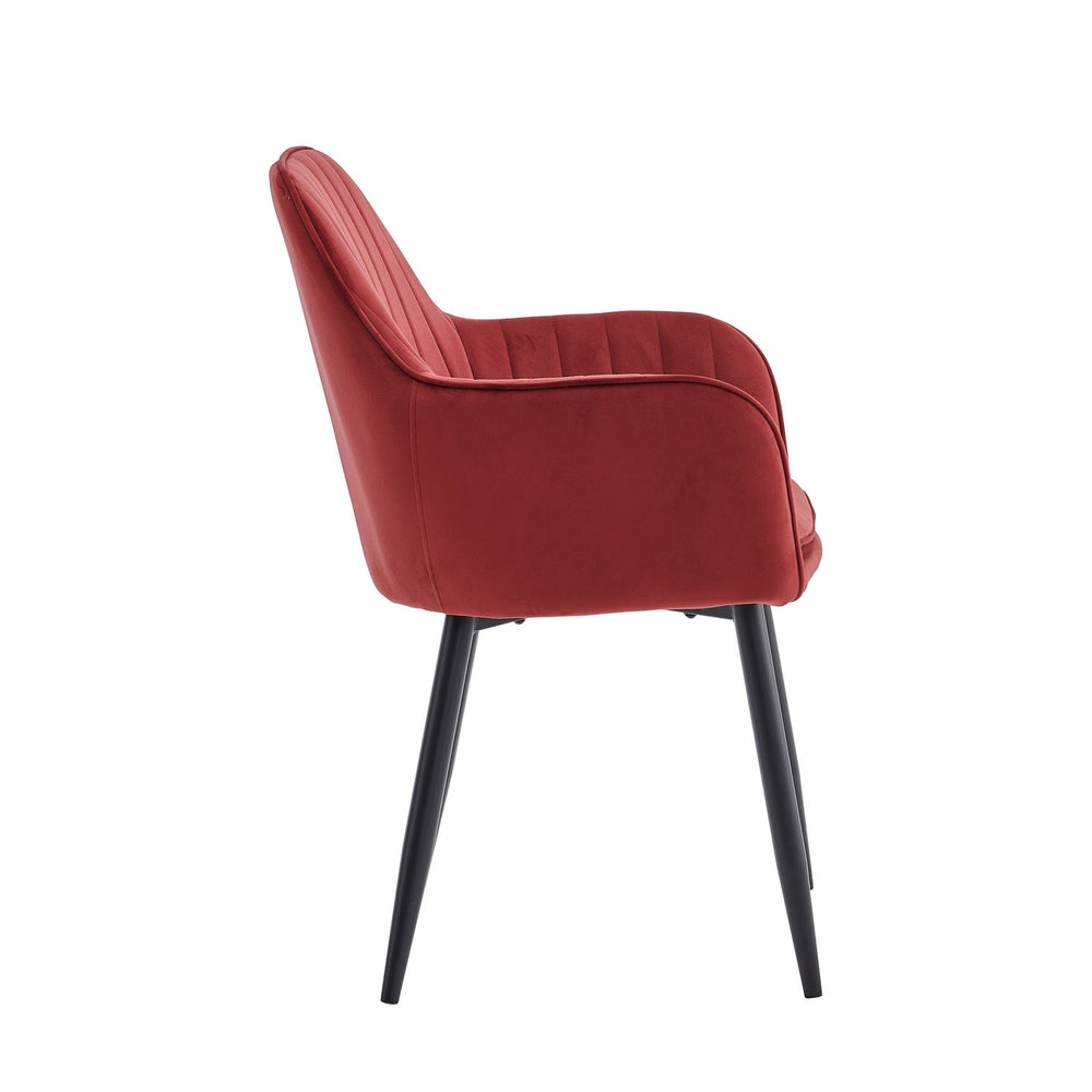 Lavinia Eetkamerstoel - Bordeaux Velvet