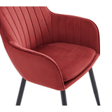 Lavinia Eetkamerstoel - Bordeaux Velvet
