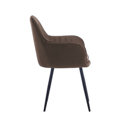 Lavinia Eetkamerstoel - Bruin Velvet