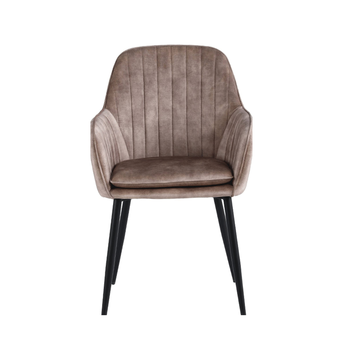 Chaise de salle à manger Lavinia - Velours Champagne Adore