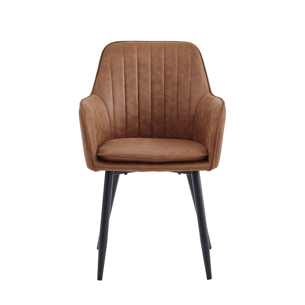 Lavinia Eetkamerstoel - Cognac Microvezel