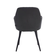 Lavinia Eetkamerstoel - Antraciet Microfiber