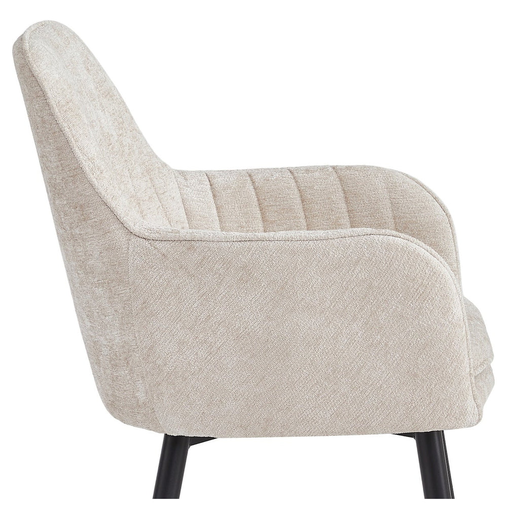 Lavinia Eetkamerstoel - Beige Chenille