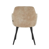 Lavinia Esszimmerstuhl - Beige Mikrofaser