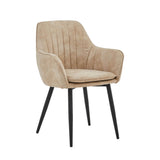 Lavinia Esszimmerstuhl - Beige Mikrofaser