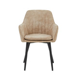 Lavinia Esszimmerstuhl - Beige Mikrofaser