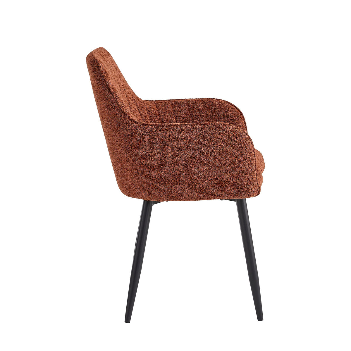 Lavinia Eetkamerstoel - Bordeaux Bouclé