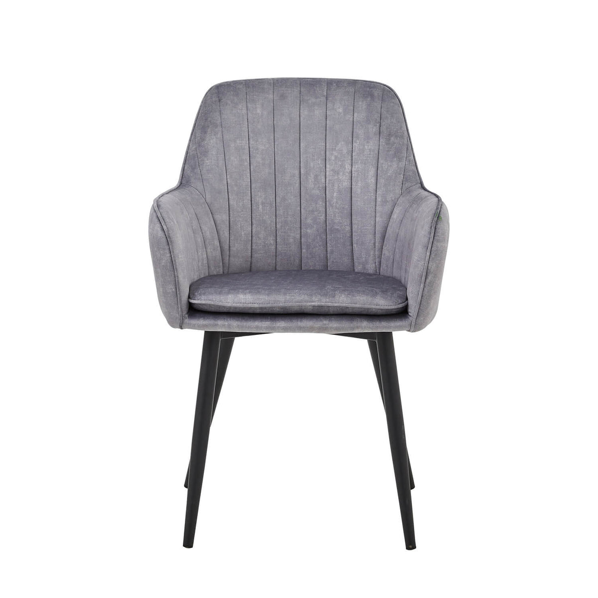 Chaise de salle à manger Lavinia – Velours Adore gris clair