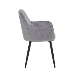 Lavinia Eetkamerstoel - Lichtgrijs Adore Velvet