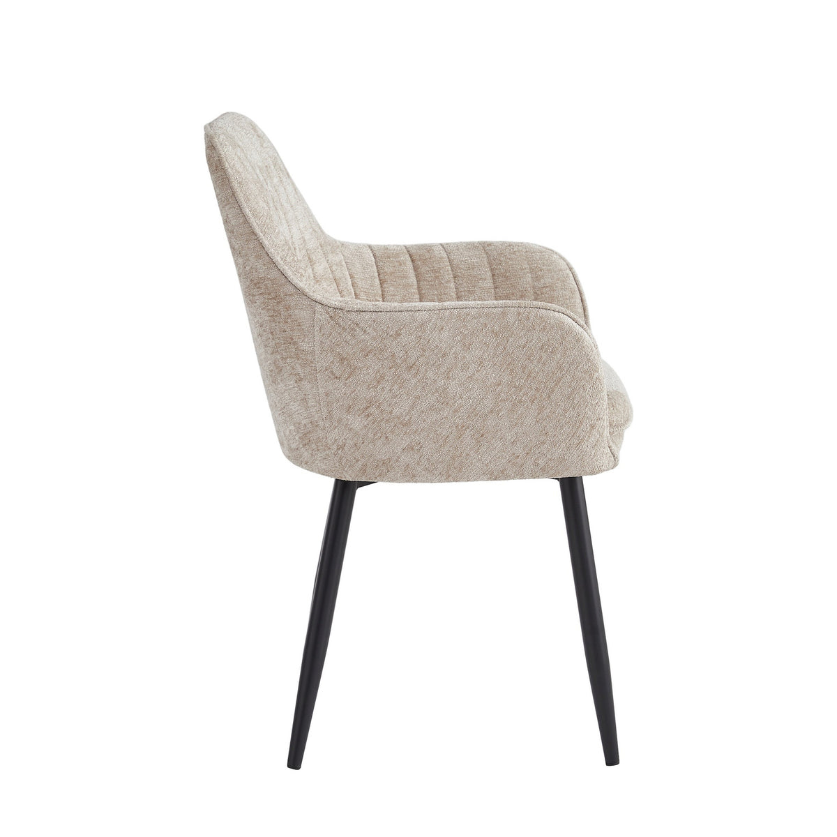 Lavinia Eetkamerstoel - Taupe Chenille
