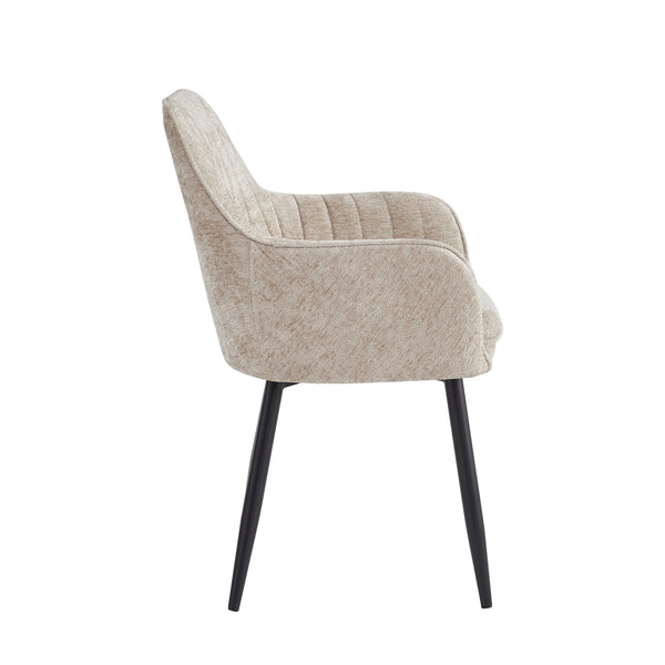 Lavinia Eetkamerstoel - Taupe Chenille