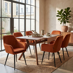 Lavinia Eetkamerstoel - Terracotta Velvet