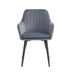 Lavinia Esszimmerstuhl - Grauer Samt