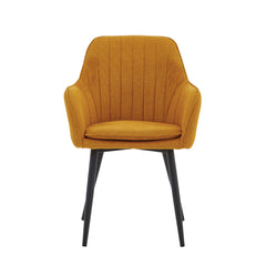 Lavinia Eetkamerstoel - Okergeel Geweven