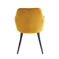 Lavinia Eetkamerstoel - Okergeel Velvet