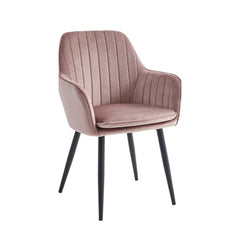 Chaise de salle à manger Lavinia - Velours rose