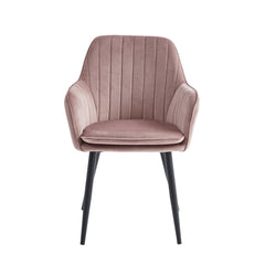 Chaise de salle à manger Lavinia - Velours rose