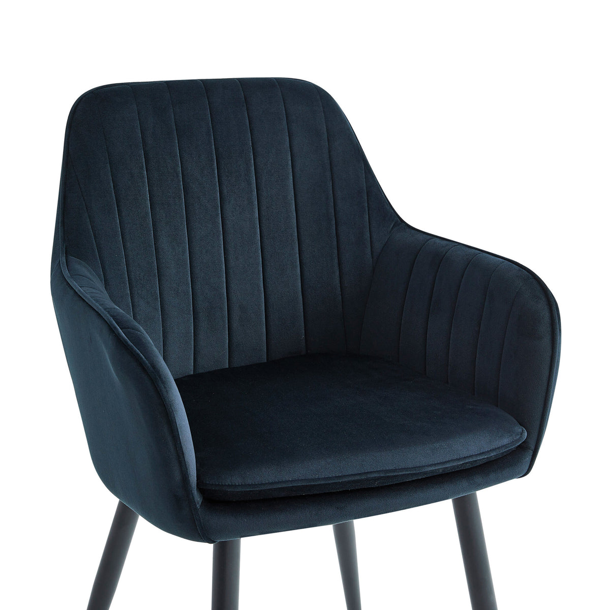 Chaise de salle à manger Lavinia - Velours noir