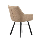 Lenny Esszimmerstuhl - Beige Mikrofaser