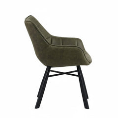 Lenny Dining Chair - Green Microfiber