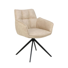 Leon Sedia Da Pranzo - Microfibra Beige