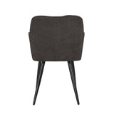 Chaise de salle à manger Leo - Lin Anthracite