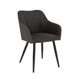 Chaise de salle à manger Leo - Lin Anthracite