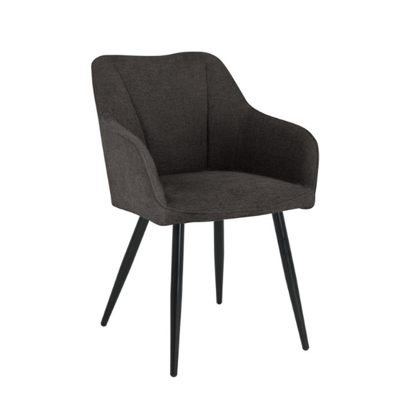 Chaise de salle à manger Leo - Lin Anthracite