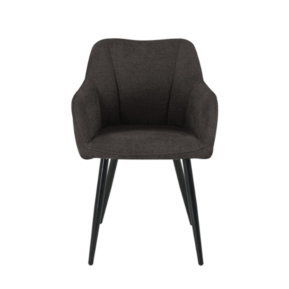 Chaise de salle à manger Leo - Lin Anthracite